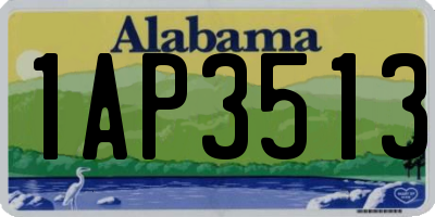 AL license plate 1AP3513
