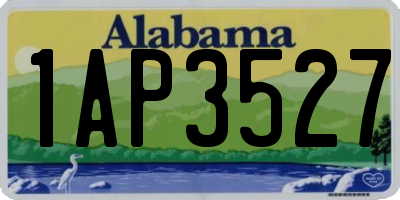 AL license plate 1AP3527