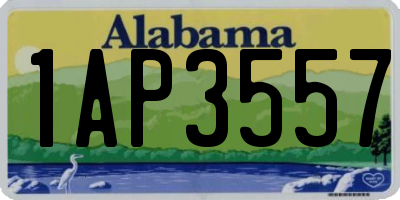 AL license plate 1AP3557