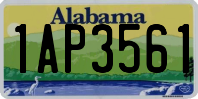 AL license plate 1AP3561