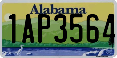AL license plate 1AP3564