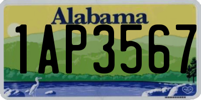 AL license plate 1AP3567