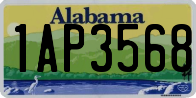AL license plate 1AP3568