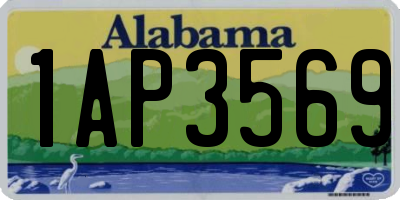 AL license plate 1AP3569