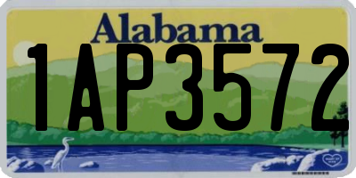 AL license plate 1AP3572