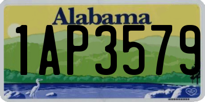 AL license plate 1AP3579