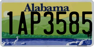 AL license plate 1AP3585