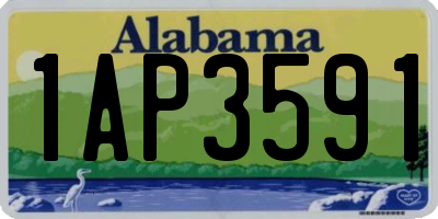 AL license plate 1AP3591
