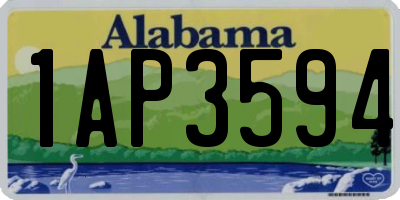 AL license plate 1AP3594