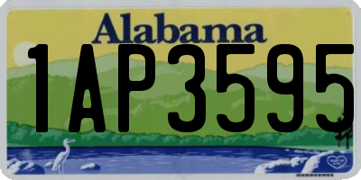 AL license plate 1AP3595