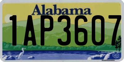 AL license plate 1AP3607