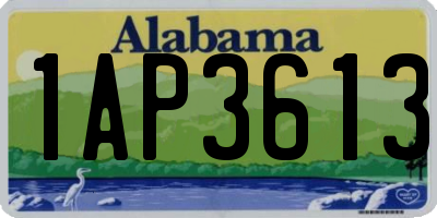 AL license plate 1AP3613