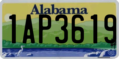 AL license plate 1AP3619