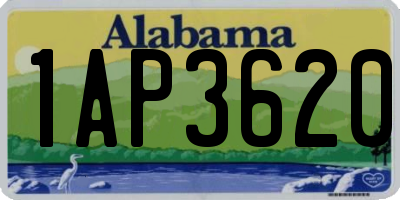 AL license plate 1AP3620