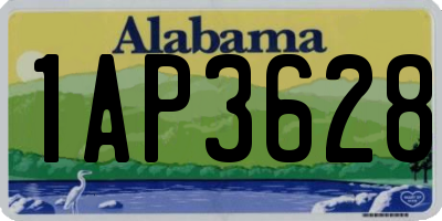 AL license plate 1AP3628
