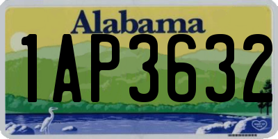 AL license plate 1AP3632