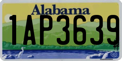 AL license plate 1AP3639
