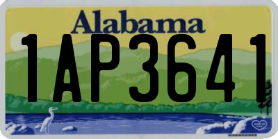 AL license plate 1AP3641