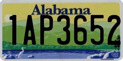 AL license plate 1AP3652