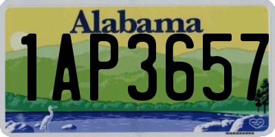 AL license plate 1AP3657