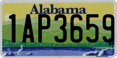 AL license plate 1AP3659