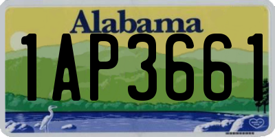 AL license plate 1AP3661