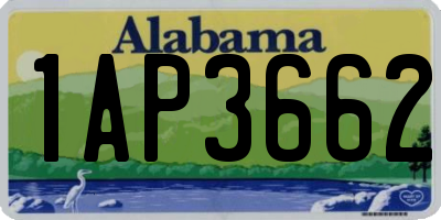 AL license plate 1AP3662