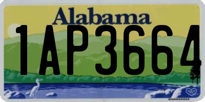AL license plate 1AP3664