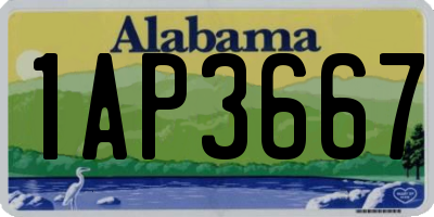 AL license plate 1AP3667