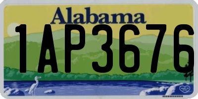AL license plate 1AP3676
