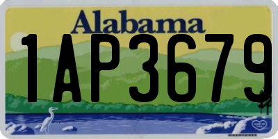 AL license plate 1AP3679
