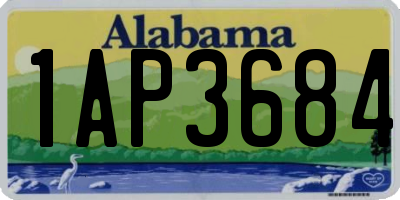 AL license plate 1AP3684