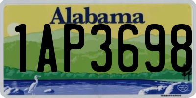 AL license plate 1AP3698