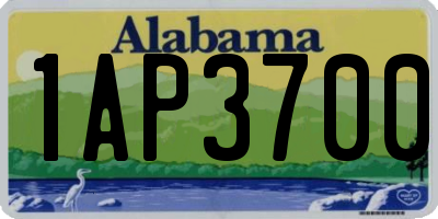 AL license plate 1AP3700