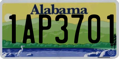 AL license plate 1AP3701