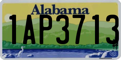 AL license plate 1AP3713