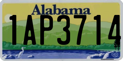 AL license plate 1AP3714