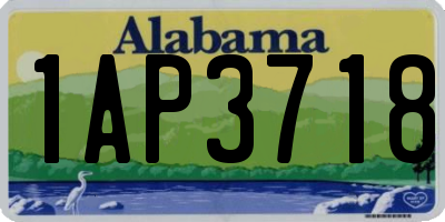 AL license plate 1AP3718