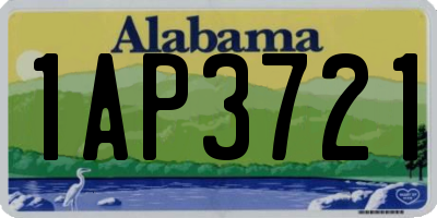 AL license plate 1AP3721