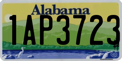 AL license plate 1AP3723