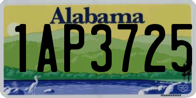 AL license plate 1AP3725