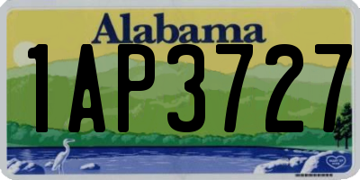 AL license plate 1AP3727
