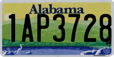 AL license plate 1AP3728