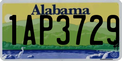 AL license plate 1AP3729