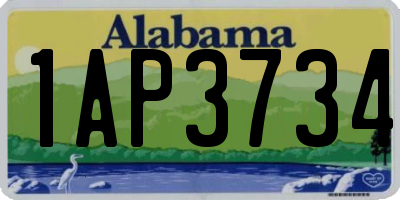 AL license plate 1AP3734