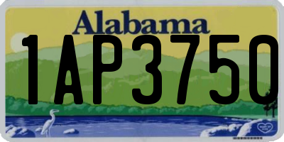 AL license plate 1AP3750