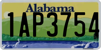 AL license plate 1AP3754