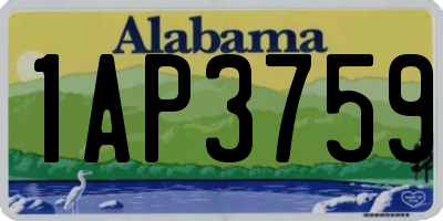 AL license plate 1AP3759