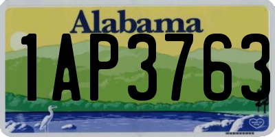 AL license plate 1AP3763