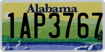 AL license plate 1AP3767
